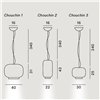 Lámpara de suspensión Chouchin de Foscarini. Lámparas de diseño modernas.