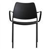 Sillón Gas Negro Polipropileno Stua. Excelente sillón para salones u oficinas.