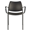 Sillón Gas Negro Tapizado de Stua. Sillones modernos para espacios interiores.