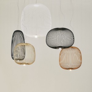 Lámpara de suspensión Spokes 1 de Foscarini. Lámparas de diseño moderno.