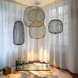 Lámpara de suspensión Spokes 3 de Foscarini. Lámparas modernas de diseño.