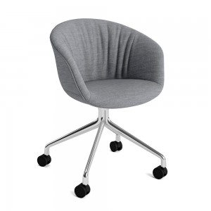 Silla AAC 25 tapizado Soft de aluminio y tapizada acolchada de Hay ideal para las oficinas