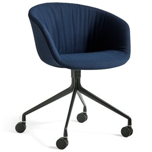 Silla AAC 25 tapizado Soft de aluminio y tapizada acolchada de Hay ideal para las oficinas