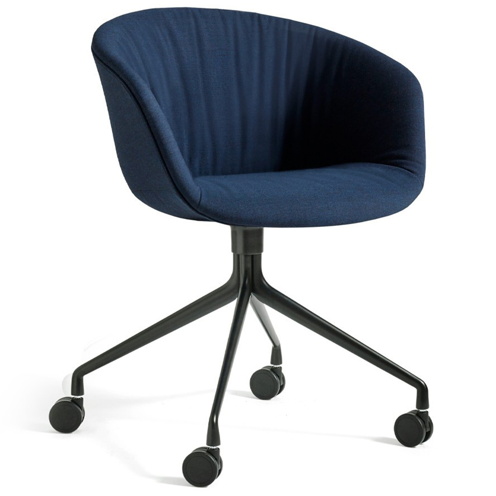 Silla AAC 25 tapizado Soft de aluminio y tapizada acolchada de Hay ideal para las oficinas