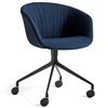 Silla AAC 25 tapizado Soft de aluminio y tapizada acolchada de Hay ideal para las oficinas