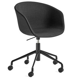 Silla AAC 53 tapizada de aluminio y polipropileno tapizada de Hay ideal para las oficinas