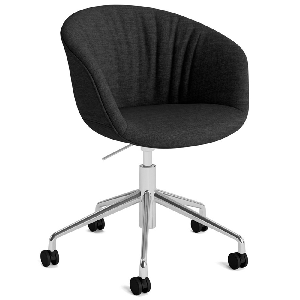 Silla AAC 53 Soft de aluminio y polipropileno tapizada de Hay ideal para las oficinas
