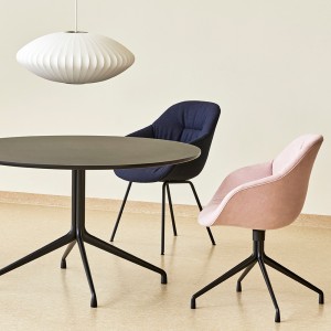 Silla AAC 121 tapizado Soft de Hay. Silla giratoria tapizada.