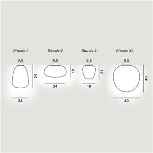 Plafón Rituals de Foscarini. Lámparas de diseño modernas para techo.