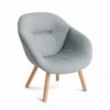 Butaca AAL 82 tapizado Soft de Hay para interiores, estilo nórdico y asiento tapizado.