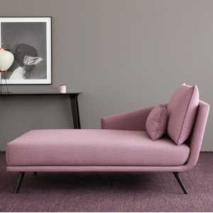 Chaise longue con brazo Costura Stua