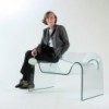 Sillón Ghost de Fiam. Mueble de diseño fabricado en cristal curvado.