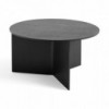 Mesa de centro Slit Wood de Hay con diseño novedoso de madera para salones modernos.