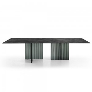 Mesa rectangular Big Wave Ecomalta de Fiam. Mesas para comedor o salón.