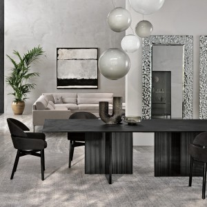 Mesa rectangular Big Wave Ecomalta de Fiam. Mesas para comedor o salón.