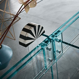 Mesa LLT Cristal de Fiam. Mesas de diseño moderno de cristal. Mesas rectangulares.