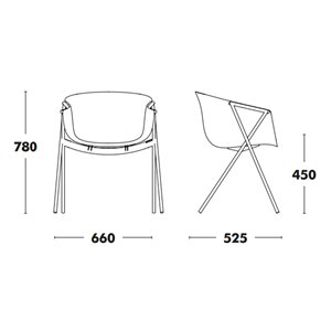 Silla Bai Tapizada de Ondarreta. Sillas de diseño. Sillas de oficinas.
