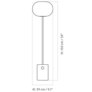 Lámpara de pie JWDA. Lámparas de diseño de pie.
