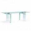Mesa extensible Ray Plus de Fiam. Muebles de cristal. Mesas de diseño.