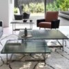 Mesa auxiliar moderna Waves de Fiam. Mesas de centro modernas para salón.