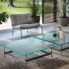 Mesa auxiliar moderna Waves de Fiam. Mesas de centro modernas para salón.