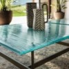 Mesa auxiliar moderna Waves de Fiam. Mesas de centro modernas para salón.