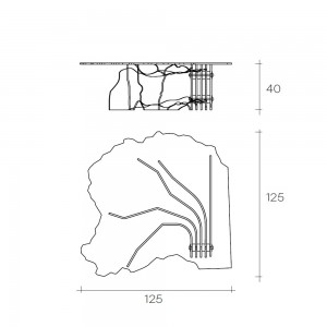 Mesa de centro Shell de Fiam. Muebles de cristal. Mesas de centro de diseño.