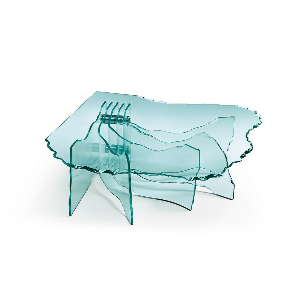 Mesa de centro Shell de Fiam. Muebles de cristal. Mesas de centro de diseño.