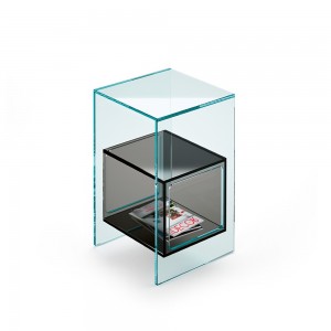 Mesa auxiliar Magique de Fiam. Muebles de cristal. Mesas auxiliares modernas.