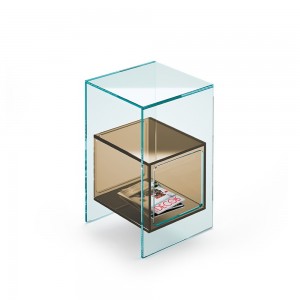 Mesa auxiliar Magique de Fiam. Muebles de cristal. Mesas auxiliares modernas.