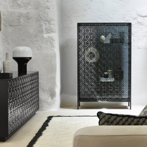 Vitrina Echo de Fiam. Muebles modernos italianos. Vitrinas para salón.