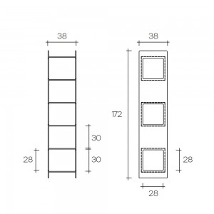 Librería Magique Totem de Fiam. Muebles de cristal. Librerías modernas para hogar.