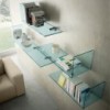 Estante Rialto L de Fiam. Muebles modernos italianos. Repisa de pared.