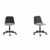 Silla Maarten base giratoria con ruedas Viccarbe ideal para oficinas.