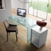 Escritorio Rialto de Fiam. Muebles de cristal. Escritorios modernos para hogar.