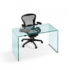 Escritorio Rialto de Fiam. Muebles de cristal. Escritorios modernos para hogar.