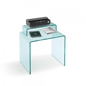 Escritorio Rialto de Fiam. Muebles de cristal. Escritorios modernos para hogar.