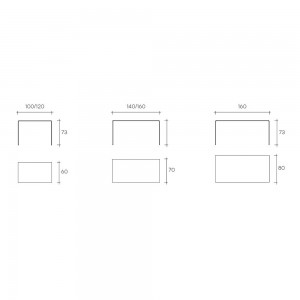 Escritorio Rialto de Fiam. Muebles de cristal. Escritorios modernos para hogar.