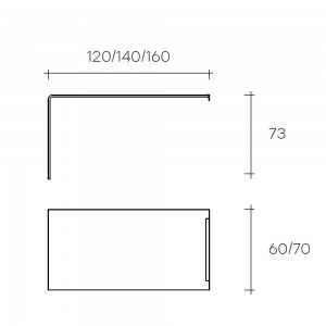 Escritorio Rialto L Pared de Fiam. Escritorios modernos para home office.