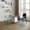 Escritorio Rialto Isola de Fiam. Muebles de cristal. Escritorios modernos para hogar.