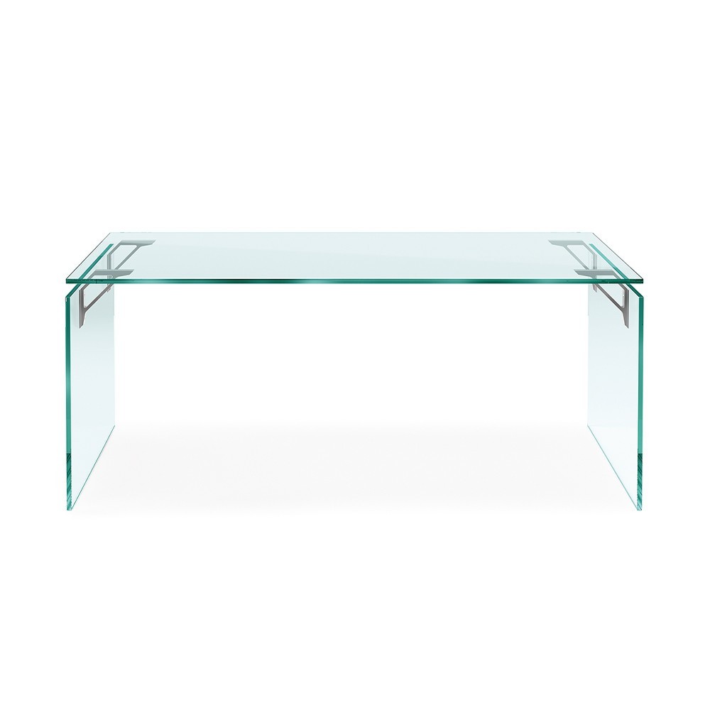 Escritorio Bright de Fiam. Muebles de cristal. Escritorios modernos para hogar.