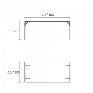 Escritorio Bright de Fiam. Muebles de cristal. Escritorios modernos para hogar.