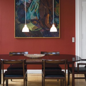 Lámpara Toldbod Glass Suspendida de Louis Poulsen.