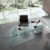 Escritorio Graph de Fiam. Muebles de cristal. Escritorios modernos para hogar.