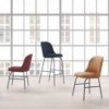 Taburete bar de diseño Aleta para espacios públicos de diseño Viccarbe.