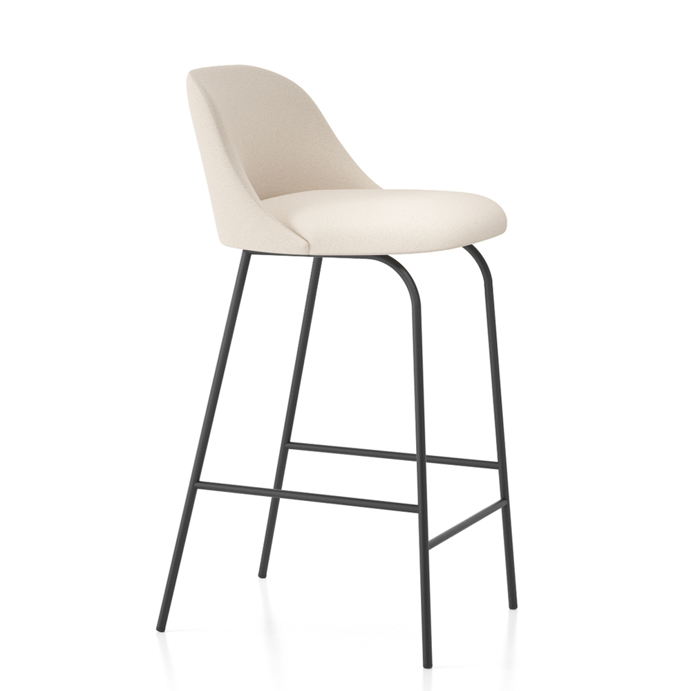 Taburete counter de diseño Aleta para espacios públicos de Viccarbe.