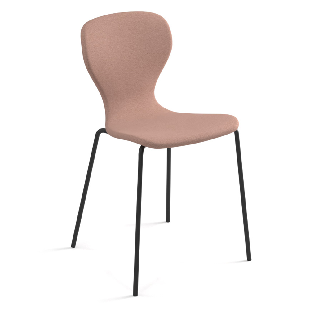 Silla Ears de diseño moderno con asiento tapizado. Ideal para el hogar.