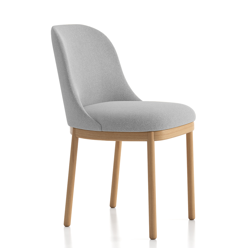 Silla Aleta base madera de Viccarbe.