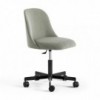Silla Aleta base giratoria con ruedas Viccarbe para espacios públicos.