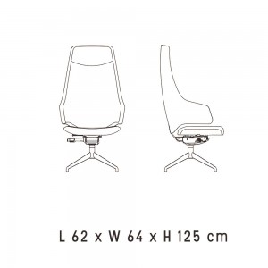 Silla ejecutivo Italia IT3/IT4 de Luxy. Sillas ejecutivas modernas. Sillas para oficina